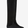 Sayla Flat-Heeled Suede Leather Boots