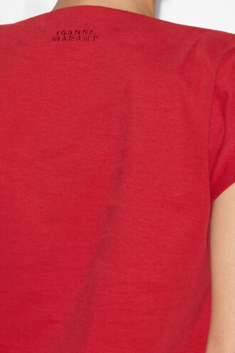 Sebani Asymmetrical Plain-Colored Cotton T-Shirt