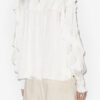 Seila Flowing Blouse with Lace and Ruffles