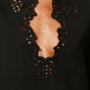 Shana Tunic Style Openwork Cotton Top