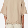 Shana Tunic Style Openwork Cotton Top