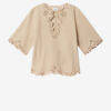 Shana Tunic Style Openwork Cotton Top