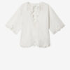 Shana Tunic Style Openwork Cotton Top