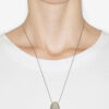 Shiny Day Pendant Necklace in Silver-Finish Brass