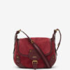 Sierra S Suede Calfskin Leather Messenger Bag