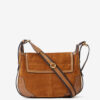 Sierra S Suede Calfskin Leather Messenger Bag