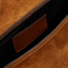 Sierra S Suede Calfskin Leather Messenger Bag