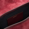 Sierra S Suede Calfskin Leather Messenger Bag