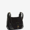 Sierra S Suede Calfskin Leather Messenger Bag