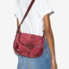 Sierra S Suede Calfskin Leather Messenger Bag