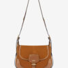 Sierra S Suede Calfskin Leather Messenger Bag