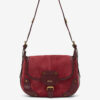 Sierra S Suede Calfskin Leather Messenger Bag