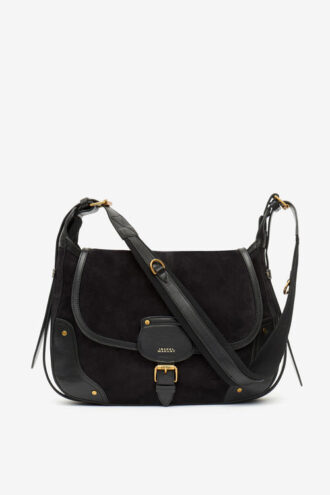 Sierra Suede Leather Messenger Bag