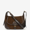 Sierra Suede Leather Messenger Bag