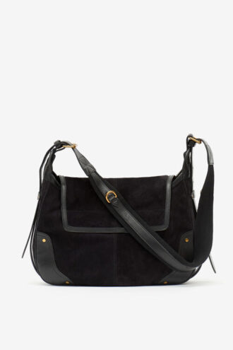 Sierra Suede Leather Messenger Bag