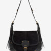 Sierra Suede Leather Messenger Bag