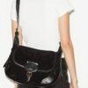 Sierra Suede Leather Messenger Bag