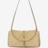 Silao Braided Suede Calfskin Leather Clutch Bag