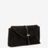 Silao Braided Suede Calfskin Leather Clutch Bag