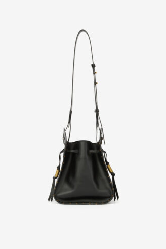 Silao Smooth Cowhide Leather Bucket Bag