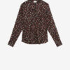 Silk Polka Dot Print Blouse