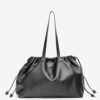 Silven E/W Shiny Leather Tote Bag