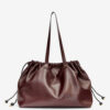 Silven E/W Shiny Leather Tote Bag