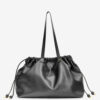 Silven E/W Shiny Leather Tote Bag