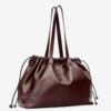 Silven E/W Shiny Leather Tote Bag