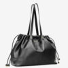 Silven E/W Shiny Leather Tote Bag