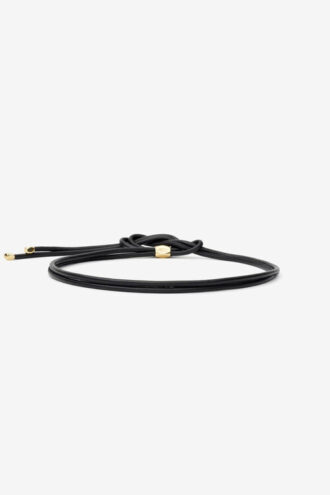 Silvia Leather and Metal Belt