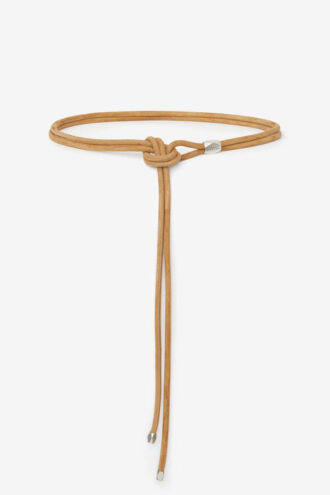 Silvia Tie Belt in Lambskin Leather