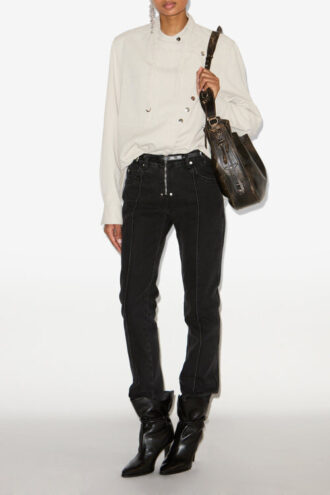 Silviana Straight-Leg Denim Jeans