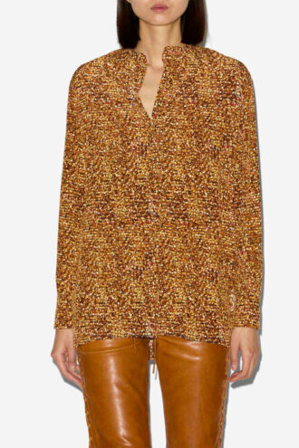 Sima Printed Silk Blouse