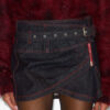 Siyen Draped Denim Mini Skirt