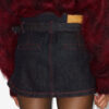 Siyen Draped Denim Mini Skirt
