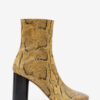 Soft Leather Ankle Boots with High Heels