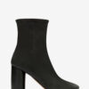 Soft Leather Ankle Boots with High Heels