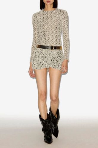 Soline Embroidered Tulle Top