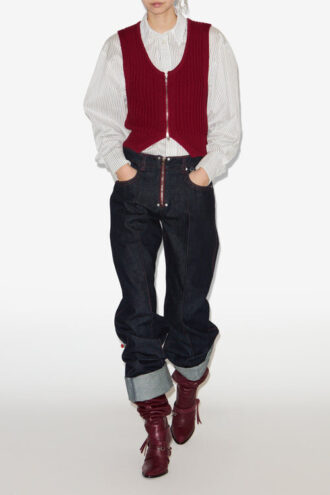 Stely Wide-Leg Cotton Jeans