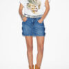 Stessy Short Denim Skirt
