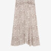 Syana Long Printed Silk Skirt