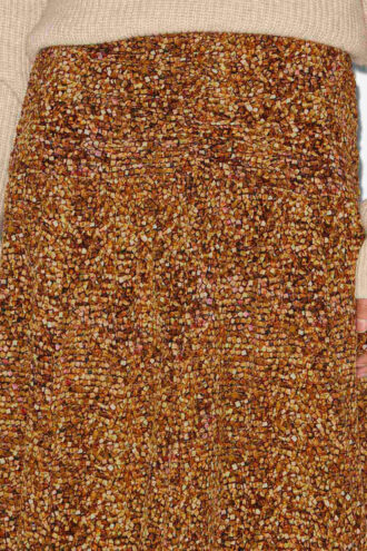 Syana Long Printed Silk Skirt