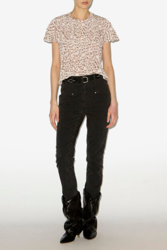 Synda Printed Silk Top