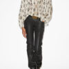 Syra Graphic Pattern Silk Blouse
