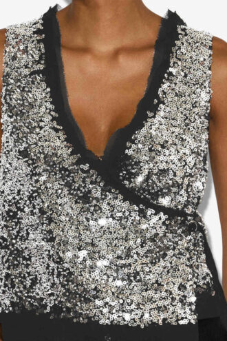 Tahina Sequined Vest