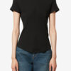 Taomi Ribbed Short-Sleeve Cotton T-Shirt
