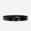 Telly Leather Belt Decorated with Studs