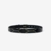 Telly Leather Belt Decorated with Studs