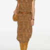 Terena Printed Silk Midi Dress